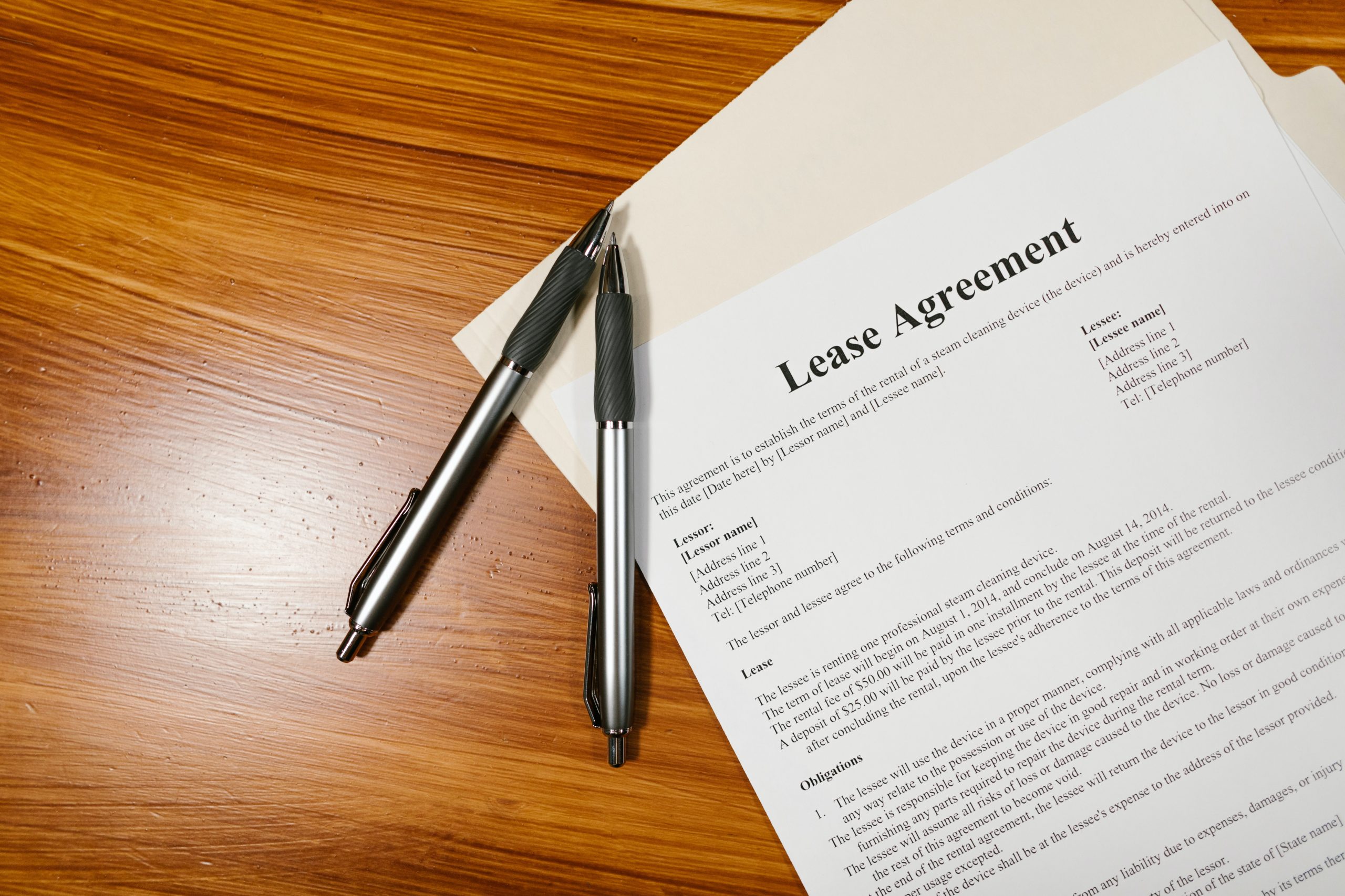 lease security assignment
